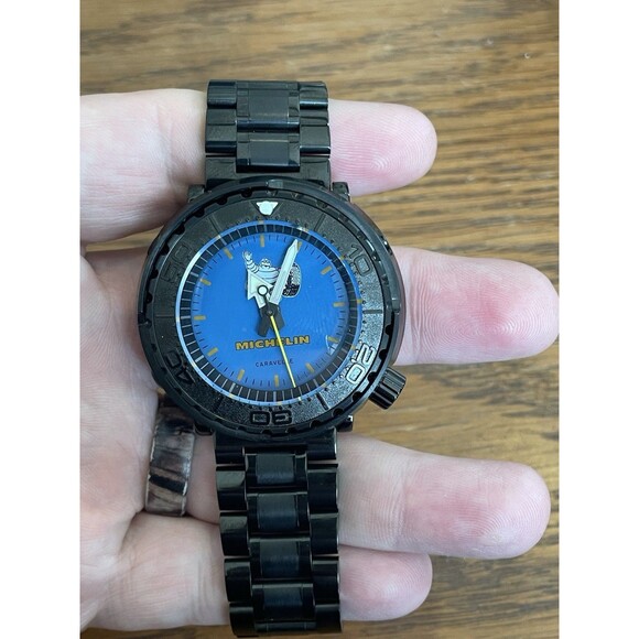 Custom Mod Seiko Watch Vintage (1977) Michelin Man Dial